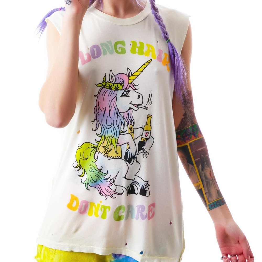 UNIF LONG HAIR DON'T CARE TANK